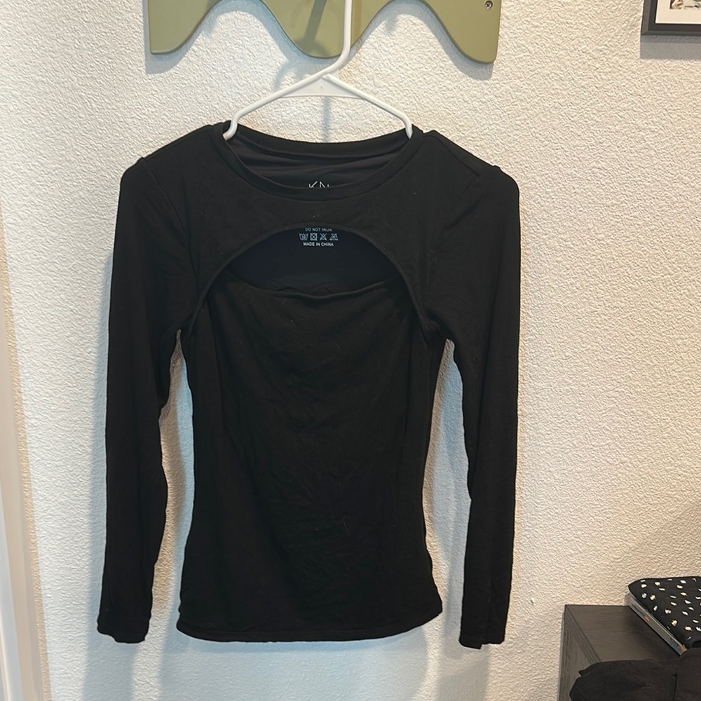 Black Long Sleeve Women's Top